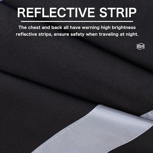 Chaqueta impermeable reflectante con pantalón para ciclismo miniatura 3