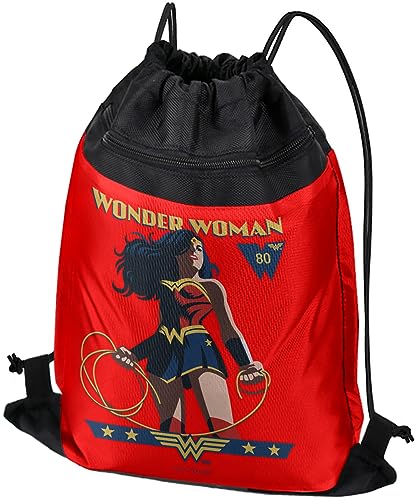 LOGOVISION Wonder Woman 80Th Stance Drawstring Backpack