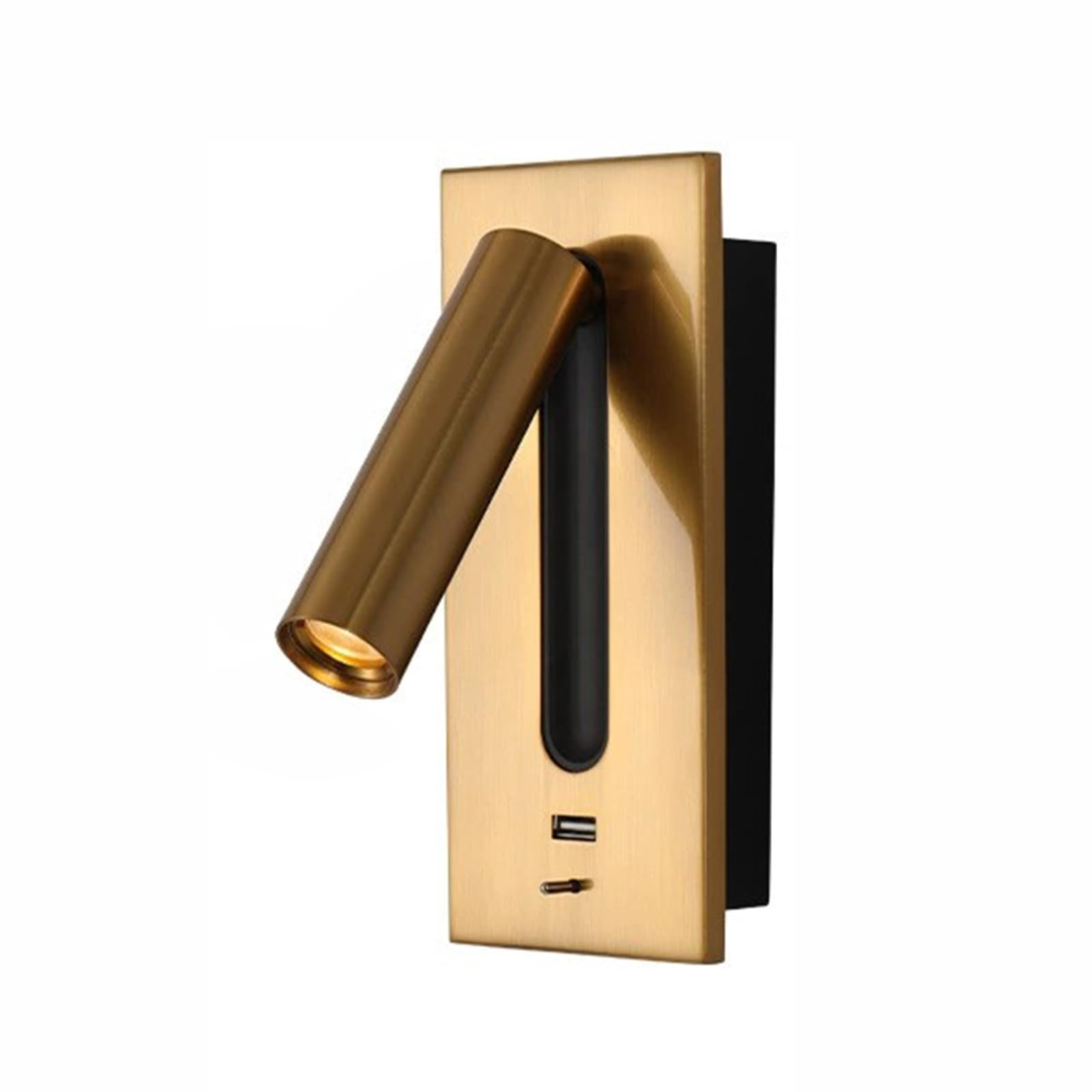 Aplique de pared recargable con cabezal ajustable 360 y carga USB para dormitorio 7