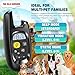 Dog Shock Collar with Remote Control- Training Collar for Small Medium Large Dogs, Electric Collar for Dogs Training Rechargeable, E Collar with Beep, Vibration & Shock-Lock Keypad