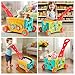 Didklom Baby Walker Musical Push Toy for Toddlers 18+ Months - Educational Activity Wagon with Building Blocks, Learning Walking Assistant with Adjustable Handle for Baby Boys & Girls
