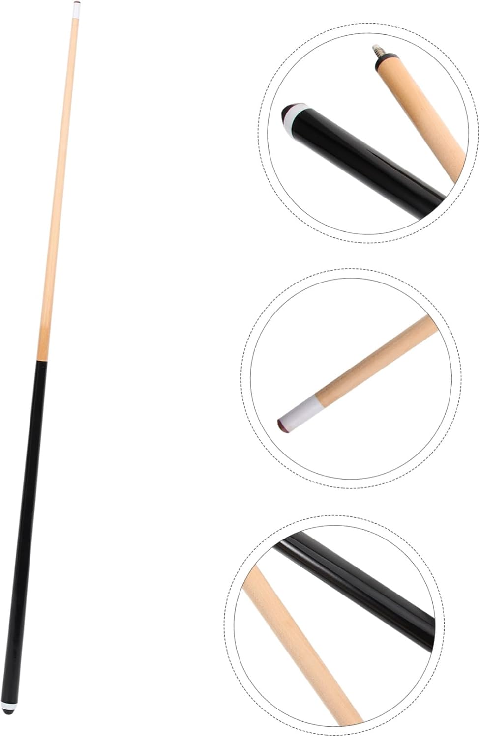 Wooden Billiards Cue Stick for Boys and Girls Compact Pool Cue for Boys and Girls to Practice and Play