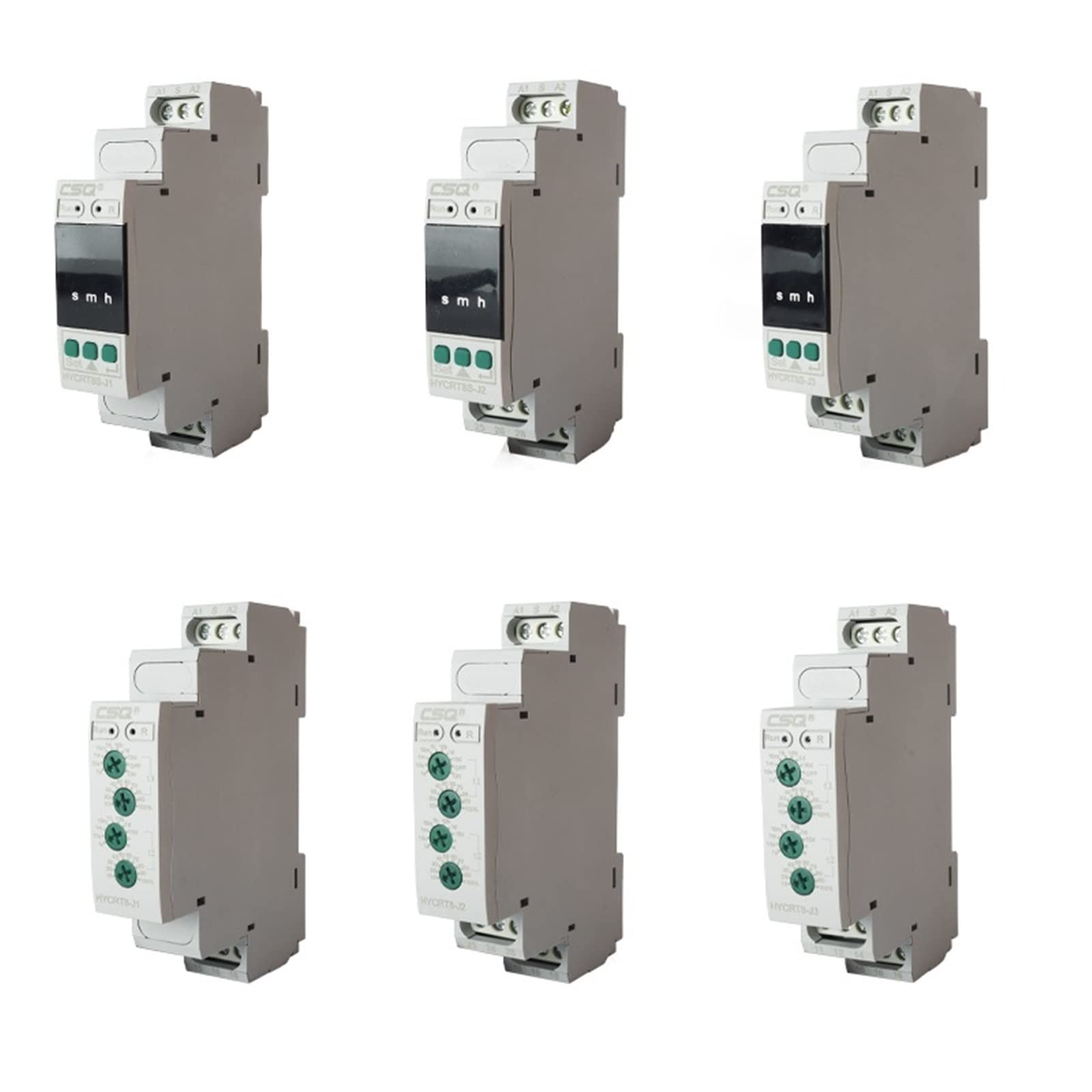 CSQ HYCRT8-J Display digitale LED Relè temporizzatore ciclo asimmetrico SPDT 220V 16A AC/DC12V-240V elettronico ripetuto(Ac-dc24-240v,HYCRT8-J3)