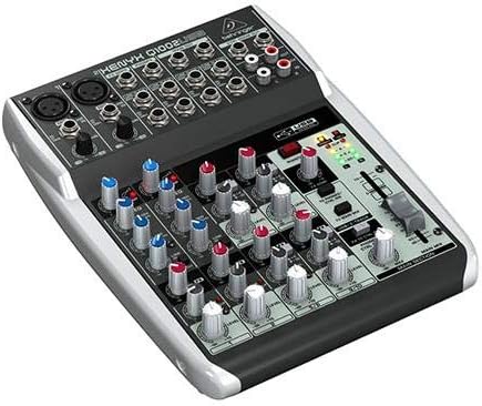 BEHRINGER, Q1002USB Premium 10-Input 2-Bus Mixer with XENYX Mic Preamps and Compressors, British EQ and USB/Audio Interface, Black