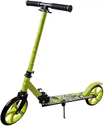 Patinete Juvenil Dobrável Com Descanso Verde Yuupi