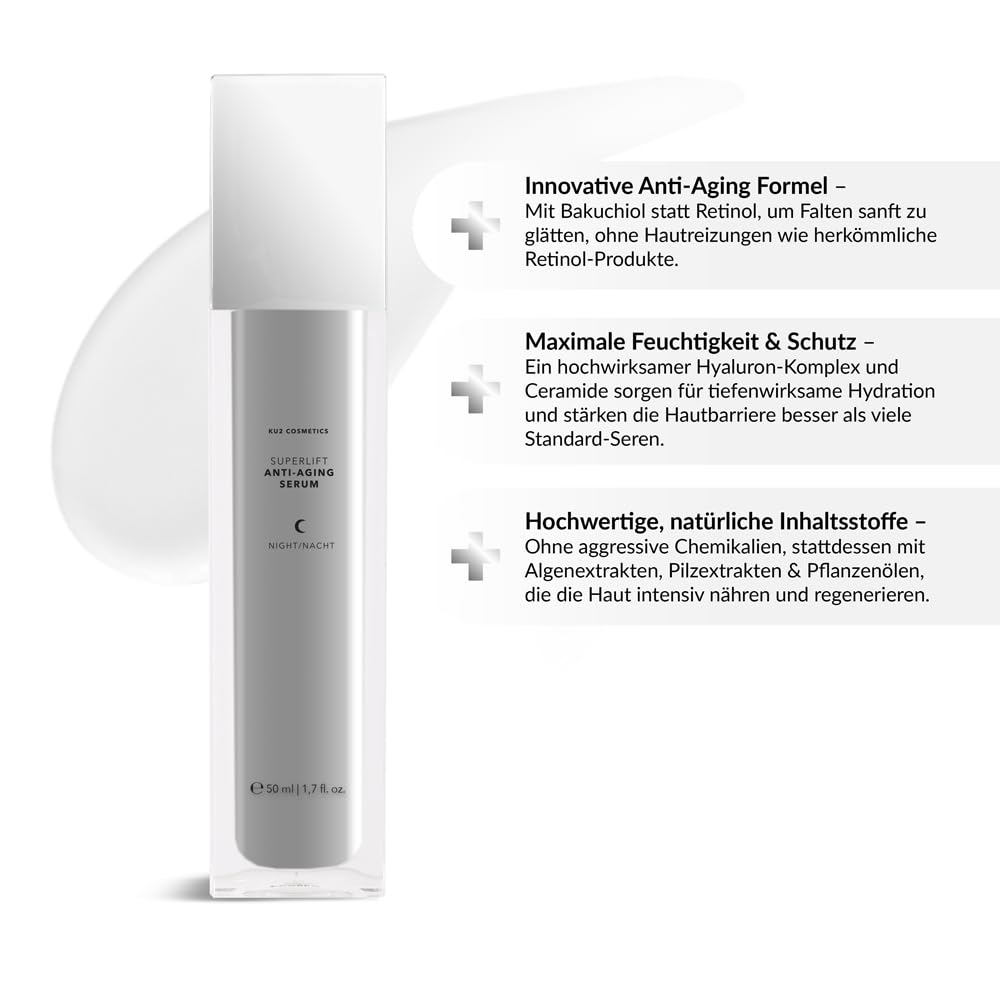 KU2 Cosmetics Superlift Anti Aging Serum Nacht, 50 ml