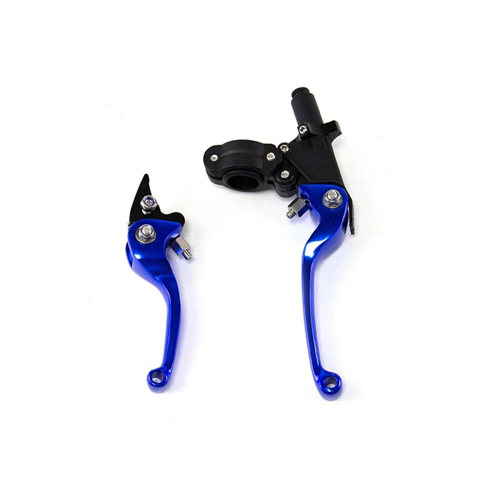 Drovian Blue Hydraulic Brakes Motorcycle Clutch Brake Handle Drum Lever Vehicle Handlebar Bull Horn For Asv(Blue)