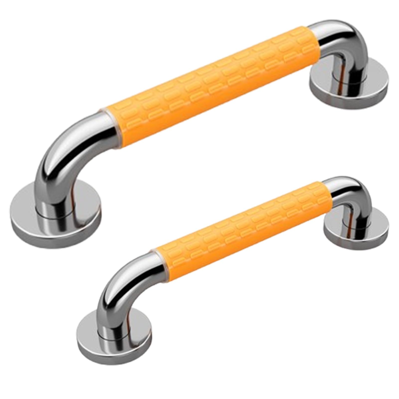Shower Handles, Safety Shower Grab Bars for Seniors Elderly Handicapped, Handicap Grab Bars for Shower with Concealed Screws(Yellow,30cm)
