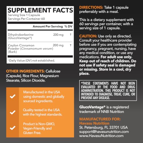 HAVASU NUTRITION GlucoVantage Dihydroberberine