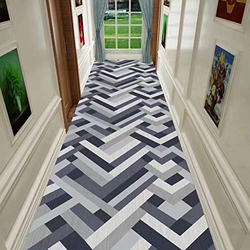 Alfombras de pasillo geometricas lavables de 0.8x2m para entrada y hogar 3