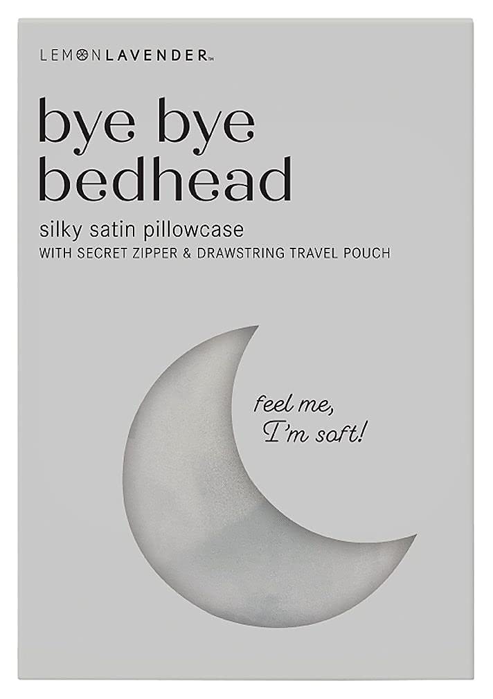 Lemon Lavender Bye Bye BedHead Lucent Cloud Silky Satin Pillowcase One Size White