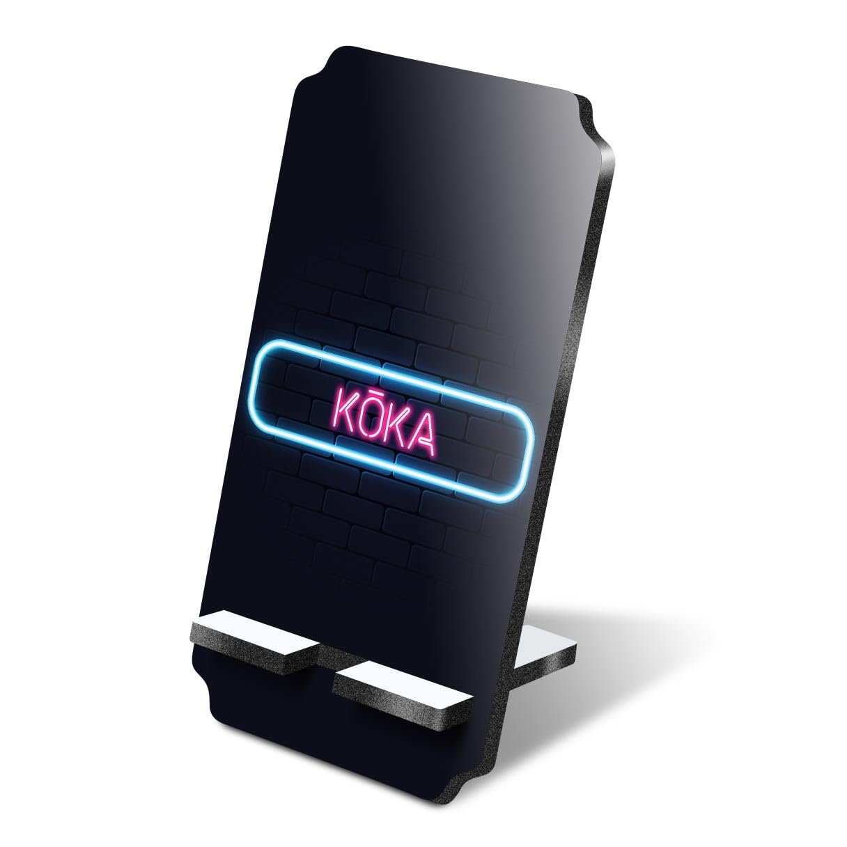 1 x 5mm MDF Mobile Phone Stand - Neon Sign Design KÅka City Japan Wooden Holder for Mobile Phone, Smartphone #351413
