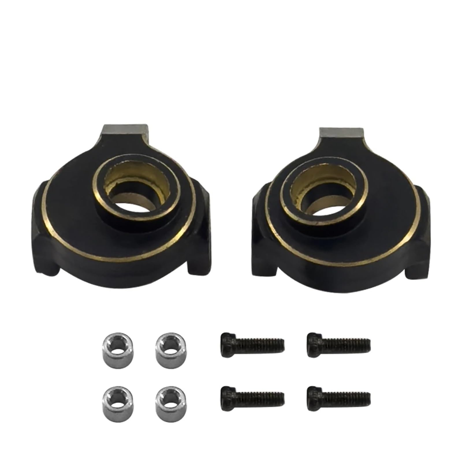 Für Axial Für SCX24 AXI00001 C10 AXI00002 AXI00006 Für Bronco 1/24 Rc Auto Schwarz Messing Achsschenkel Upgrade Teile RC Zubehör