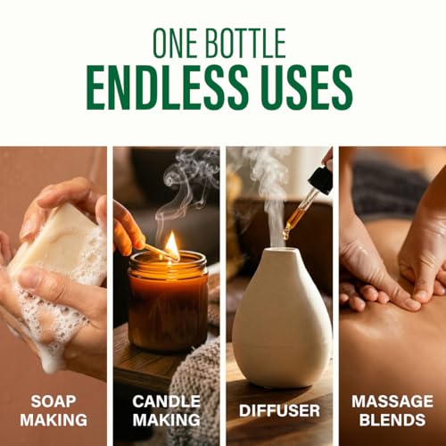 Image of 100% Pure Vanilla Oil - 4 Fl Oz Vanilla Essential Oil for Hair, Skin, Diffuser, Aromatherapy & DIY Soap Making Scent (Pack of 3)