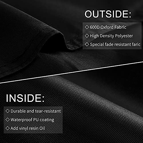 Image of Grill Cover for Weber Q Series, BBQ Cover for Weber Q1200, Q1000 and Q100 Series Portable Grill Accessories