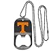 NCAA Siskiyou Sports Fan Shop Tennessee Volunteers Bottle Opener Tag Necklace 20 inch Steel