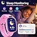 kaacly Smartwatch Kinder für Mädchen Jungen Geschenk mit 1,9 Zoll DIY Gesicht Lernen Karten Musik Gutenachtgeschichten, Smart Watch Geburtstag Geschenke für Kinder
