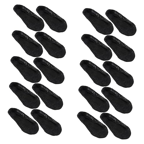 BESTYASH 10pairs Women Thin Lace Socks Short Ankle Socks for Flats Pumps High Heels Breathable and Comfortable