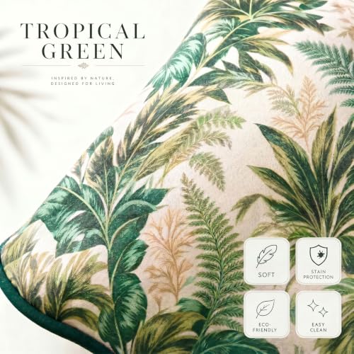 Image of Efomao Watercolor Fabric Executive Office Chair Home Foot Rest, Green