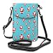 MSJS Weihnachtsmann-Spielzeug mit erhöhter Hand Crossbody Tasche Kleine Handy Geldbörse Lässige Schultertasche für Frauen