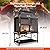Fire Pits for Outside Wood Burning - 39" H Square Metal Outdoor Chiminea Fireplace with Grill, Mesh Spark Screen & Fire Poker, Ideal for Garden, Backyard, Patio, Party, Camping, Picnic, BBQ, Bonfire