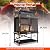 Fire Pits for Outside Wood Burning - 39" H Square Metal Outdoor Chiminea Fireplace with Grill, Mesh Spark Screen & Fire Poker, Ideal for Garden, Backyard, Patio, Party, Camping, Picnic, BBQ, Bonfire