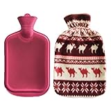 尾上製作所(ONOE) ゴム湯たんぽ2Lカバー付 MY-422 [キャンプ 防災グッズ 家庭用 注水式 ウレタン エコ 袋 2リットル]