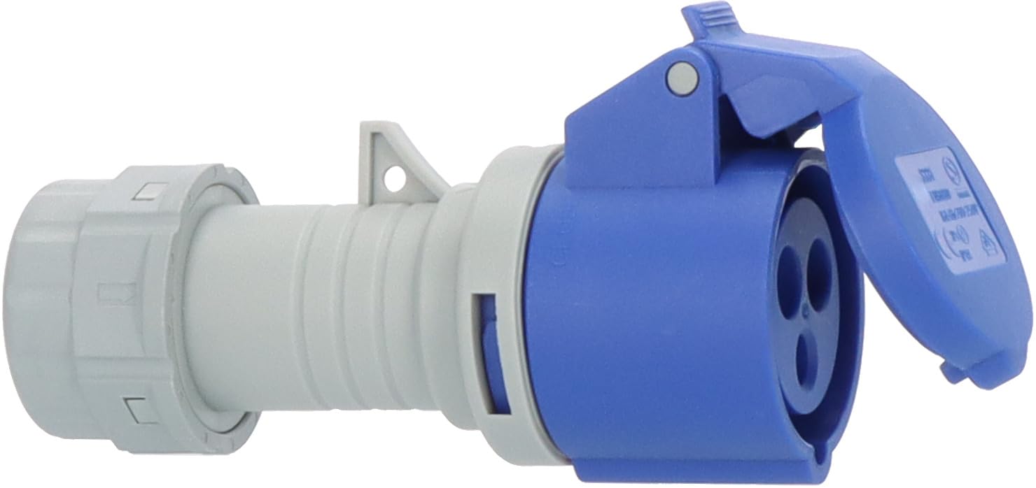 Brennenstuhl CEE coupling 230V/16A (for outdoor use IP44, screwable connection technology, 3-pole)