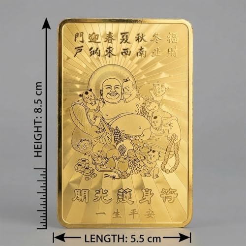 Image of Laughing Buddha Good Luck Wallet /Pocket Card for Wealth, Success, Happiness & Prosperity