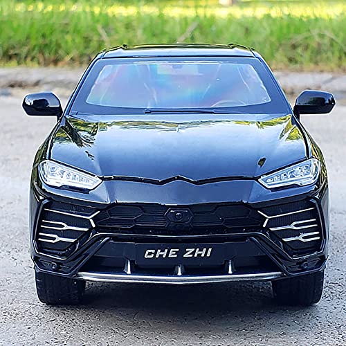Image of DEUSON ECOM 1:24 Urus Toy Car for Kids Diecast Metal Cars Model Urus Toy Car for Kids Sound and Light Pull Back Openable Door, Yellow