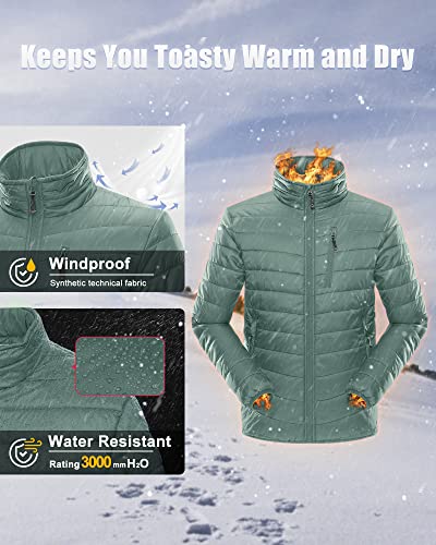 Image of 33,000ft Men's Puffer Jacket Lightweight Packable Insulated Winter Coat