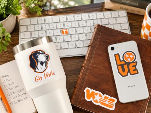 Image of University of Tennessee Vols Stickers & Decals 14 Pc Set Car Bottle Phone