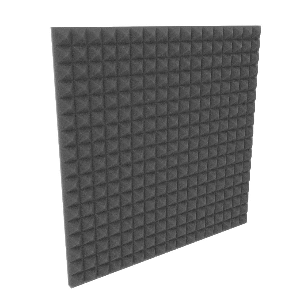 Pannelli Fonoassorbenti Acustici Piramidali 100x100x3cm Pacco da 10. Per trattamento acustico, isolamento. Non sottovuoto.