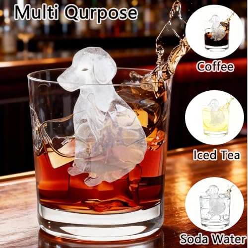 Bandeja para cubitos de hielo con forma de perro 3D miniatura 5