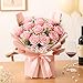Auihiay 14PCS Pink Fake Roses, Artificial Roses Flowers with Long Stems for Mother's Day, Valentine's Day, Wedding Bouquet, Baby Shower, Birthday, Home & Party Decor
