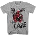 Deadpool Do I Look Like I Care Mens Grey Heather T-shirt L