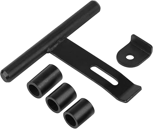 Miniatura 3 de Paquete de 2 pestillos deslizantes soldables para puerta, 8 pulgadas, cierre de barril de soldadura resistente para puerta de metal, acero al carbono