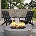 Flash Furniture Charlestown Poly Resin Adirondack Chair - Slate Gray - All Weather - Indoor/Outdoor - Set of 2