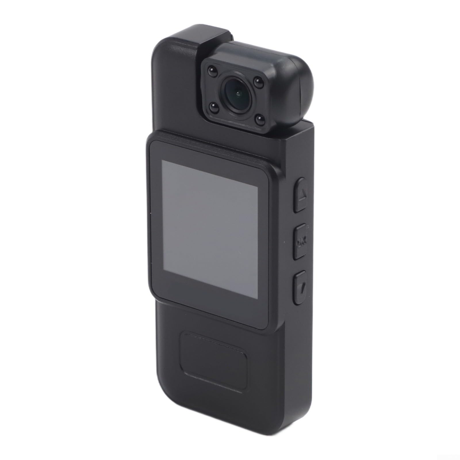 Body Cam portatile 4K con display da 1,54 pollici, obiettivo rotante a 180°, WiFi e funzione di visione notturna, fotocamera di registrazione compatta con batteria da 1000 mAh