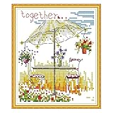 Howie's Needlepoint 14CT Pre-Printed Cross Stitch Kits,Embroidery Patterns Starter Kits,Needlepoint
