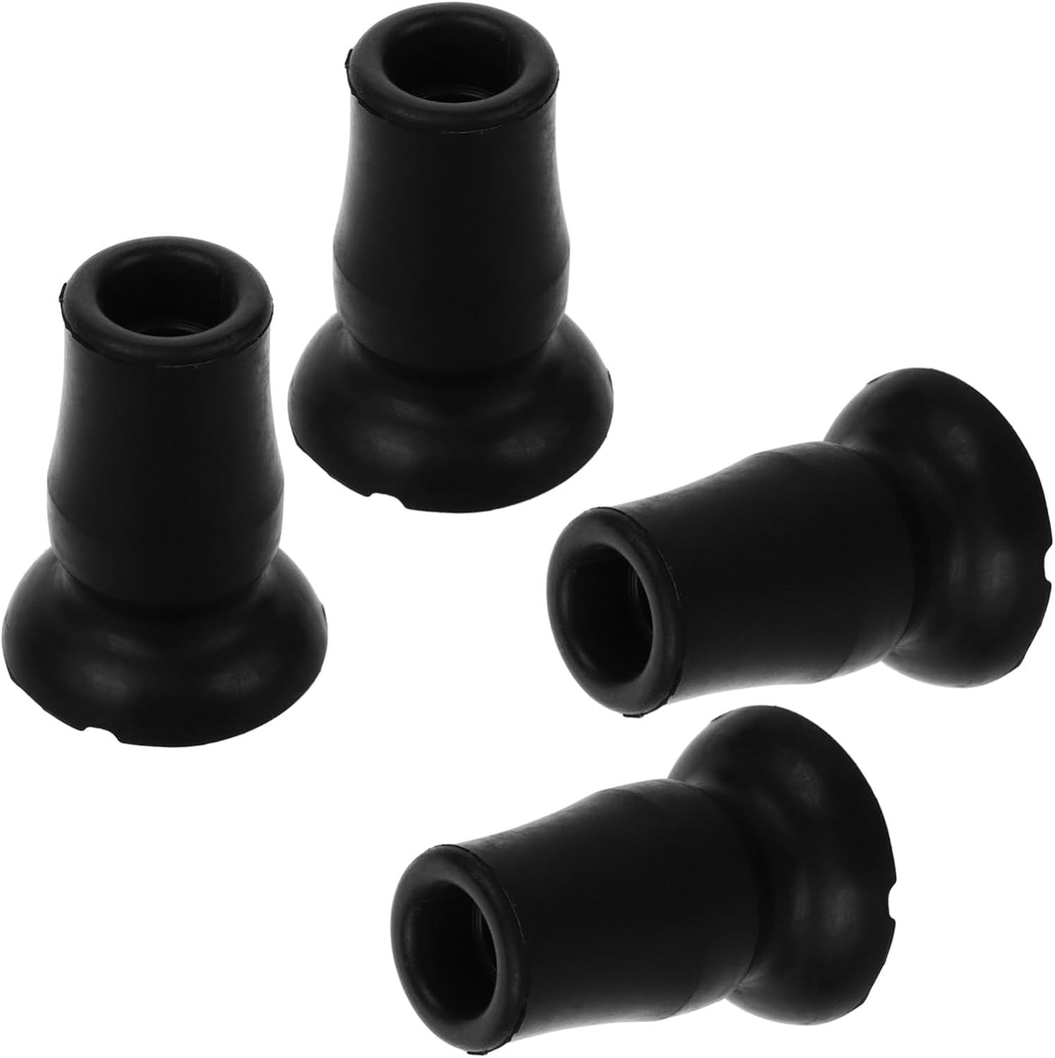 SHERCHPRY 20pcs Crutch Tip Non- Cane Foot Pad for Walking and Hiking -Skid Trekking Pole Accessories Replacement for Elderly Safety