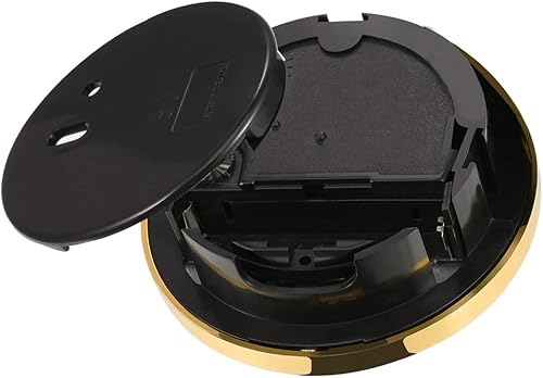 Miniatura 7 de HILLHOME Mini reloj de cuarzo con inserción de 2.8 pulgadas (2.756 in), movimiento de cuarzo redondo, reloj en miniatura, esfera blanca, números