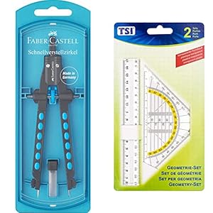 Faber-Castell Schnellverstellzirkel Factory blau, 1 Stück