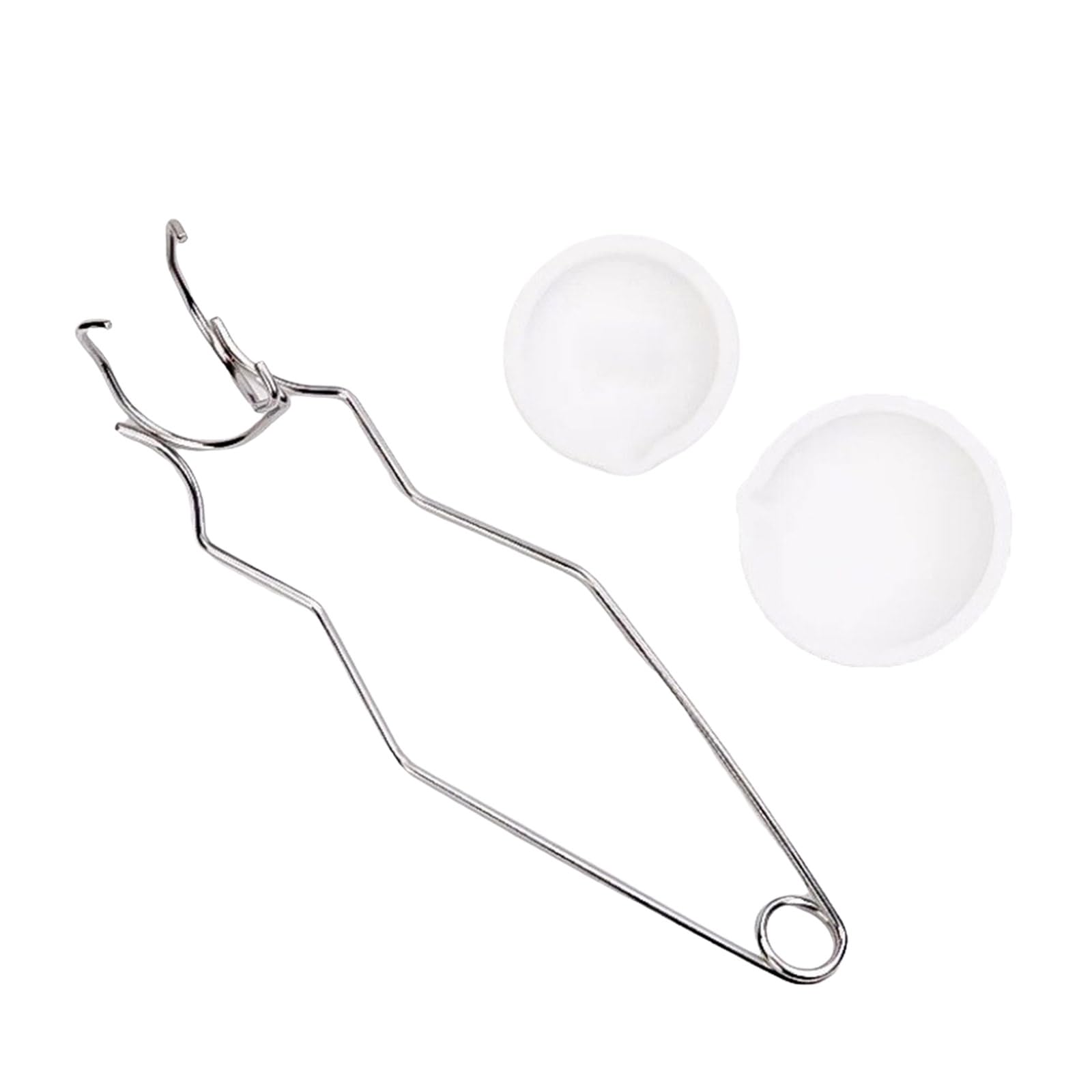 WEBEEDY - Kit 7 Pièces Creuset Fusion Bijoux - 4 Bols Quartz Céramique, Pinces, Plaque - Pour Métaux Précieux