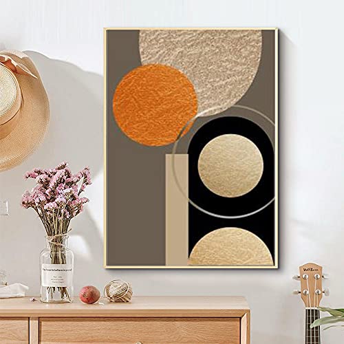 Affiches abstraites pour habiller un grand mur vide : triptyque géométrique 60x80