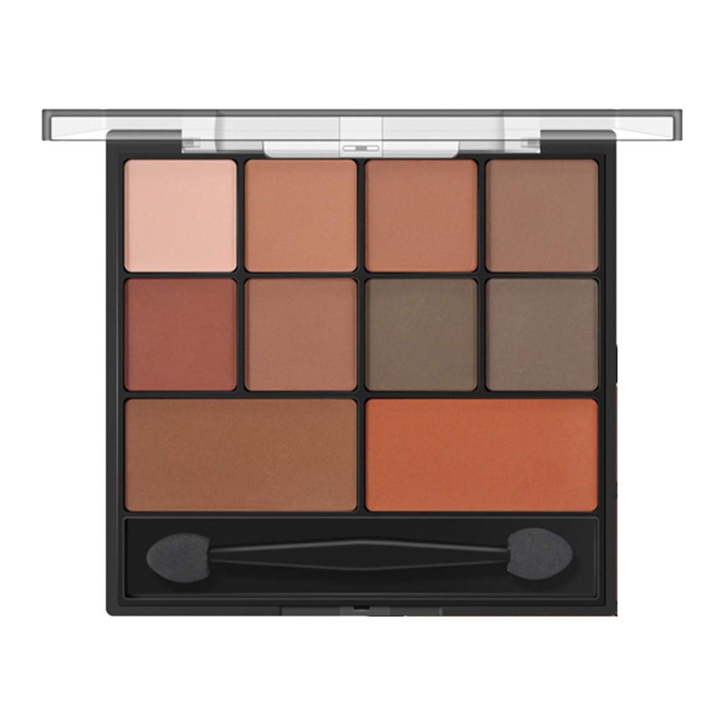 D-XinXin Beauty Full Matte Smoky Eye Shadow Nude Palette with 10 Pigment-Rich Shades,Talc Free, Dermatologist Tested, Cruelty Free (#01)