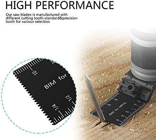 10 Pcs Oscillating Tool Blades Wood Oscillating Multitool Quick Release Saw Blades Professional Oscillating Saw Blades Fit For Dewalt, Porter Cable,Rockwell,Makita,Black & Decker,Bosch Craftsman #TOP4