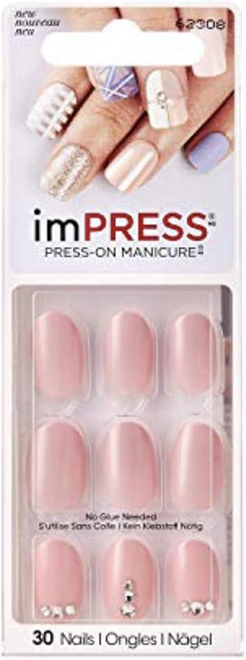 Kiss imPress Short Length Oval Nails 62308 Next Wave