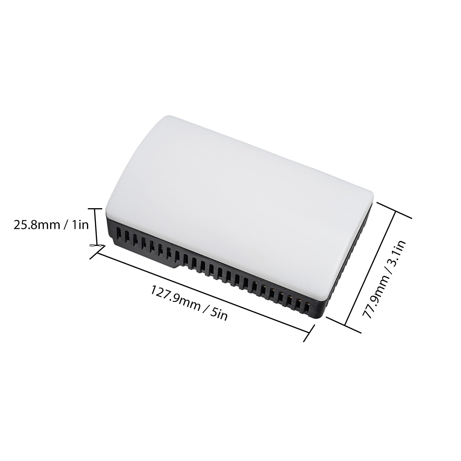 Fockety Luz de Vídeo RGB, 15 W, Luz de Cámara LED Regulable de 1800 K a 9000 K, Luces de Relleno de Plástico Recargables de 2600 MAh con 168 Luces para Fotografía, Vlogging