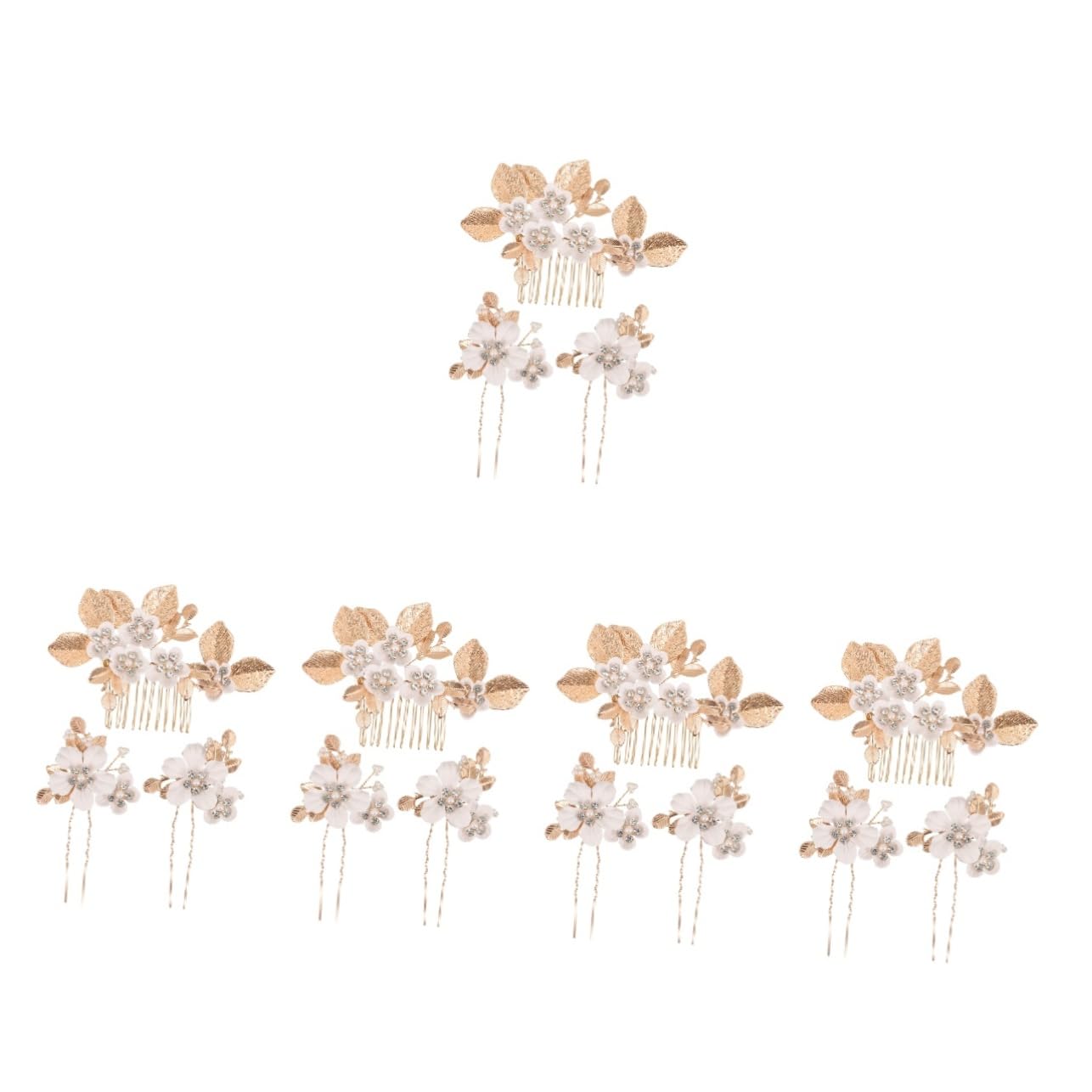 Beavorty 5 Sets Blätter Und Blumen Haarkamm Braut Haarschmuck Kopfschmuck Für Hochzeitsdekoration Blumen Haarschmuck Für Frauen Vintage